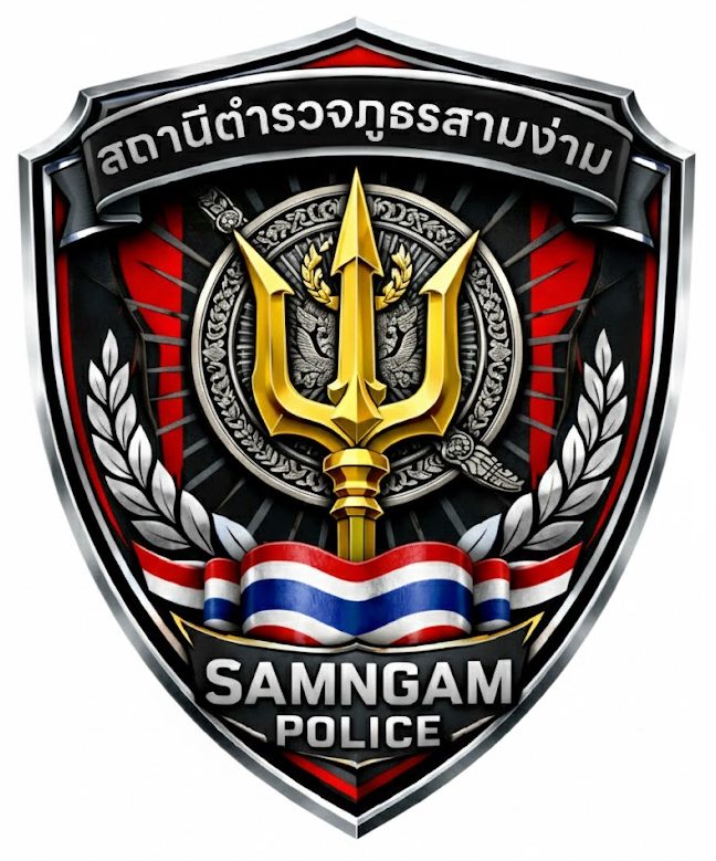 สถานีตำรวจภูธรสามง่าม logo